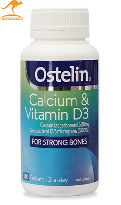 Ostelin Vitamin D và Calcium - Bổ xung vitamin D và Canxi cho phụ nữ có thai và cho con bú 130 viên