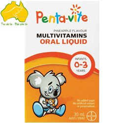 SIRO VITAMIN TỔNG HỢP PENTAVITE CHO BÉ TỪ 0 - 3 TUỔI 30ML Penta-vite Multivitamins Oral Liquid 0-3 years
