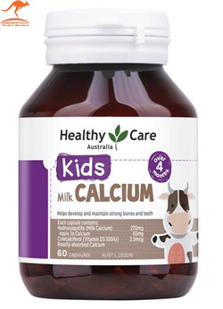 Sữa Canxi Healthy Care Kids Milk Calcium 60 Capsules