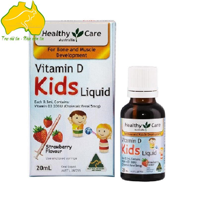 Bổ sung Vitamin D dạng nước cho trẻ em Healthy care