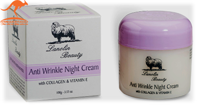 LANOLIN BEAUTY Anti Wrinkle Night Cream ( Màu tím)
