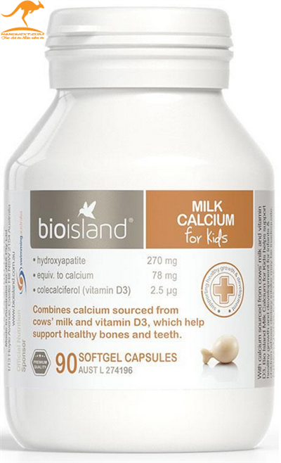 Sữa bổ xung Canxi cho bé từ 4 tuần tuổi trở lên ( 90 viên)-Milk Calcium