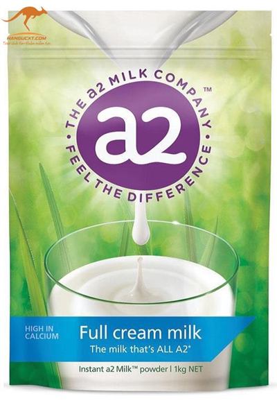 Sữa tươi A2 dạng bột nguyên kem cho bé từ 1 tuổi