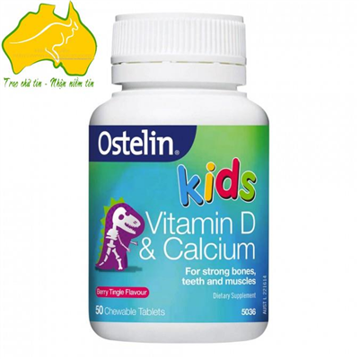 Viên bổ xung Canxi & vitamin D cho bé từ 2 tuổi