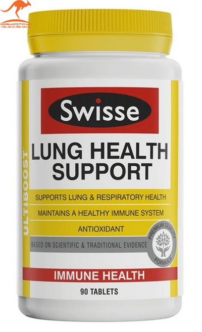 VIÊN UỐNG BỔ PHỔI & HỖ TRỢ CHỨC NĂNG PHỔI SWISSE LUNG HEALTH SUPPORT 90 VIÊN