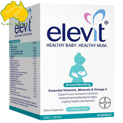 Viên uống Elevit cho mẹ sau khi sinh và cho con bú 60 viên ELV-MUM-05