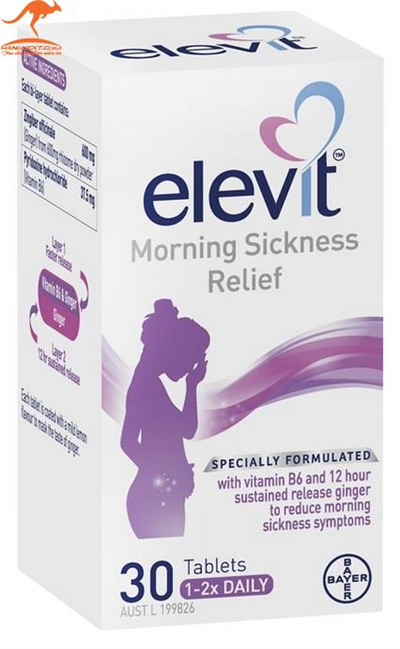Viên uống giúp giảm ốm nghén - Elevit Morning Sickness Relief - 30 viên